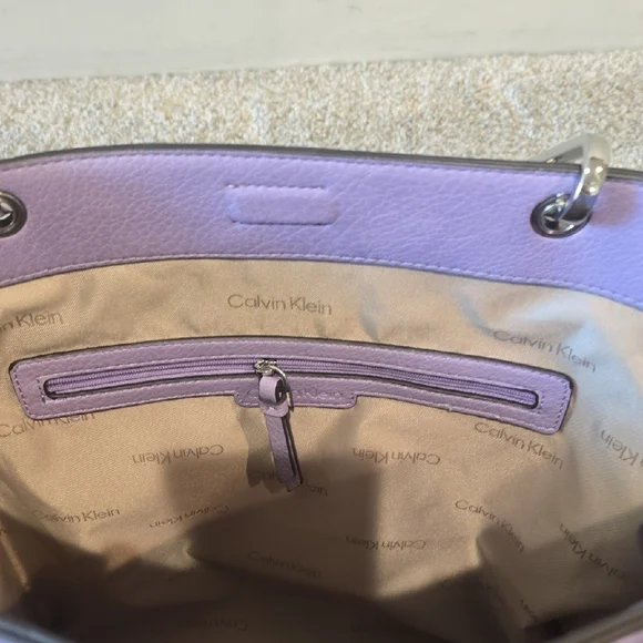 Calvin Klein Lavender Lilac Tote Bag - Picture 6 of 7
